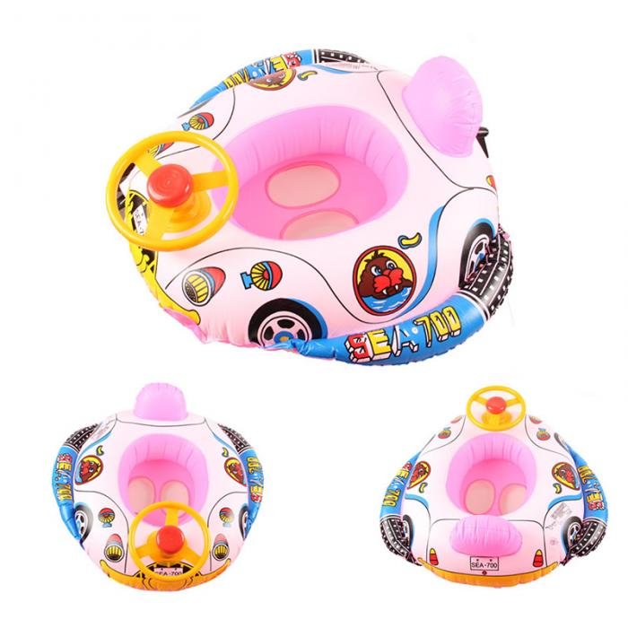 Kids Inflatable Lifebuoy Baby Swim Ring Seat Car Shape Float Boat Swim Aid Trainer Cartoon Design With Wheel Horn - 5 Kids Inflatable Lifebuoy Baby Swim Ring Seat Car Shape Float Boat Swim Aid Trainer Cartoon Design With Wheel Horn - 5