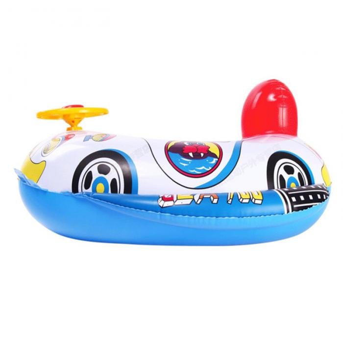 Kids Inflatable Lifebuoy Baby Swim Ring Seat Car Shape Float Boat Swim Aid Trainer Cartoon Design With Wheel Horn - 3 Kids Inflatable Lifebuoy Baby Swim Ring Seat Car Shape Float Boat Swim Aid Trainer Cartoon Design With Wheel Horn - 3