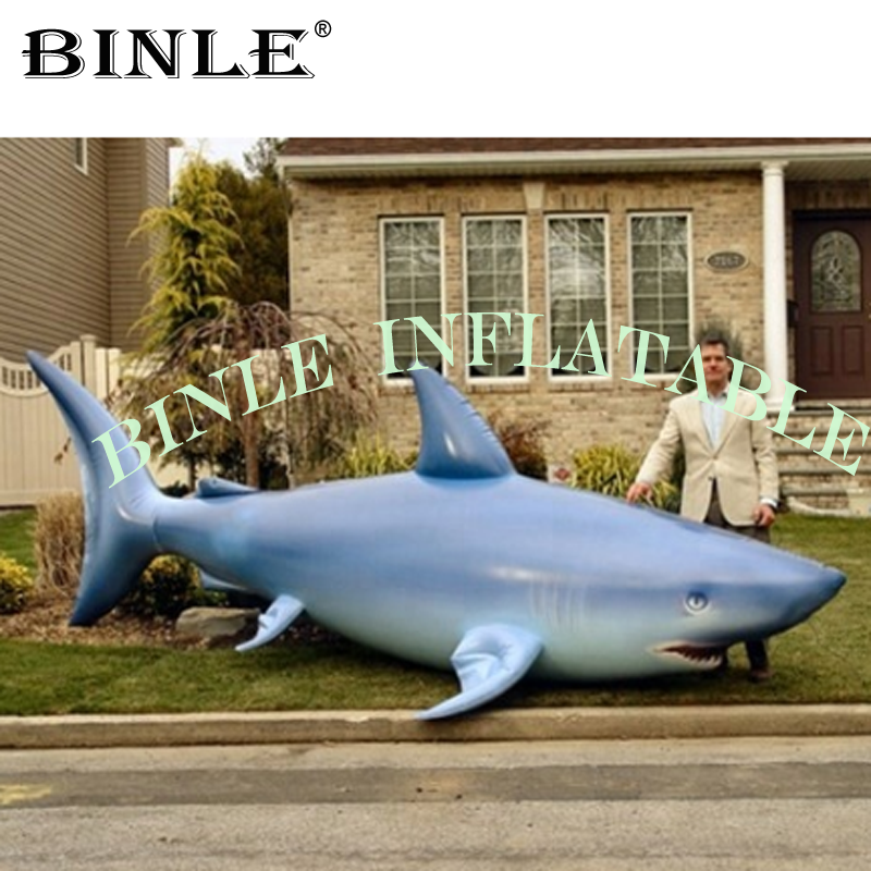 Lifelike Large Inflatable Shark Whale Ideal For Oceanthemed Events Parties And Educational Displays Decoration - 2 Lifelike Large Inflatable Shark Whale Ideal For Oceanthemed Events Parties And Educational Displays Decoration - 2