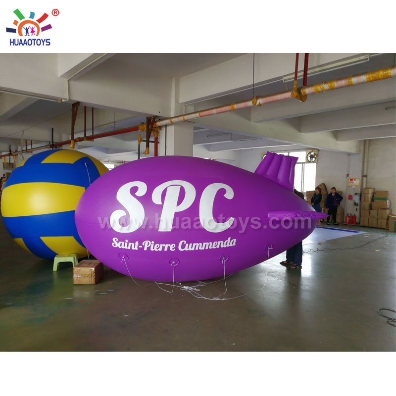 20ft Giant Inflatable Helium Blimp Balloon For Advertising With Custom Logo Printing Ideal For Outdoor Promotions - 1
