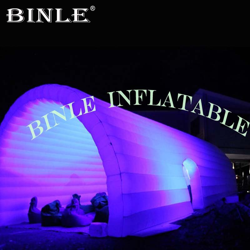 Extralong Led Lighting Inflatable Tunnel Tent Party Dome Cover For Movie Screen Events - 3