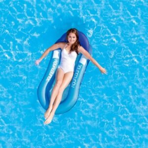 Lounge Pool Float Hammock Lounger Bed Beach Inflatable Chair Swimming Adults - 2