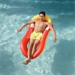 Lounge Pool Float Hammock Lounger Bed Beach Inflatable Chair Swimming Adults - 4