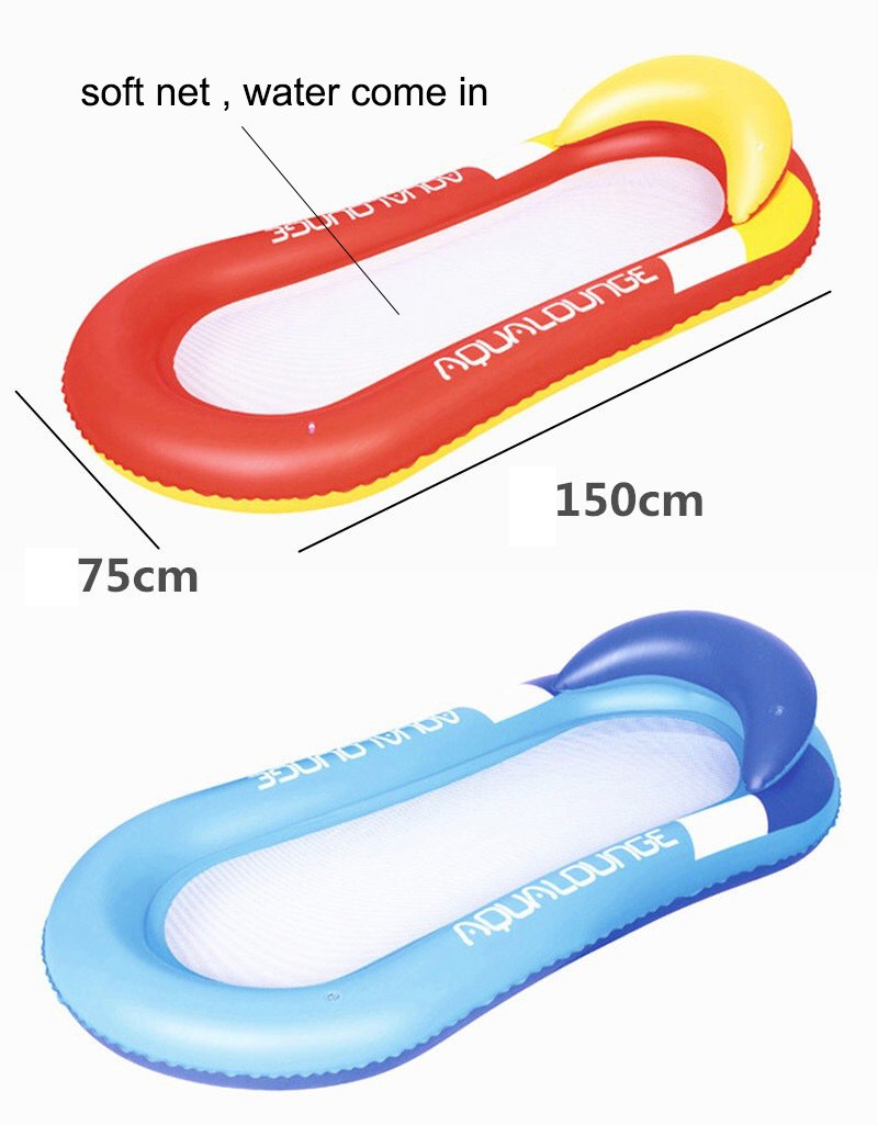 Inflatable Pool Float Hammock Lounger Bed For Adults Beach Swimming Relaxation Chair With Durable Material - 3 Inflatable Pool Float Hammock Lounger Bed For Adults Beach Swimming Relaxation Chair With Durable Material - 3