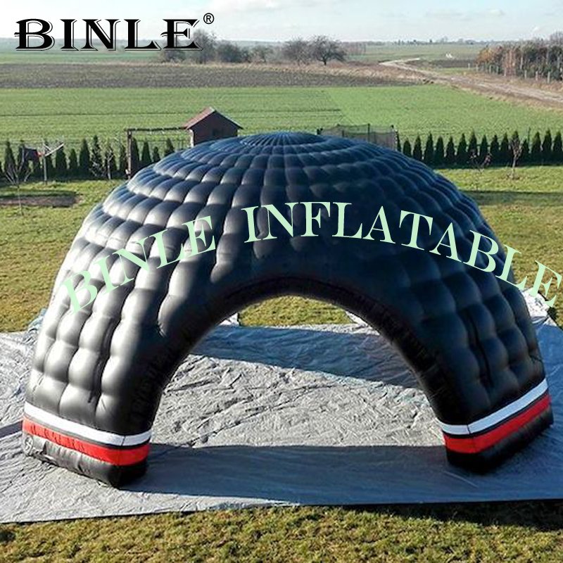 Outdoor Inflatable Black Dome Tent Igloo Luxurious 4entrance Design For Parties Meetings Sports Events - 2