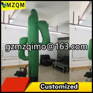 Mzqm 11 5 Ft H Green Plant Inflatable Cactus Tree Led Cacti Replica With Light For Decoration - 2