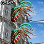 Mzqm Inflatable Octopus Legs Green Tentacles Building - 4