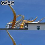 Mzqm Silvery Occupational Inflatable Octopus Leg For Building Decoration Jellyfish Tentacles Legs - 4