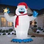 R Popular Items Inflatable Abominable Snowman With Led Lights Outdoor Giant For Advertising