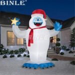 R Popular Items Inflatable Abominable Snowman With Led Lights Outdoor Giant For Advertising - 2