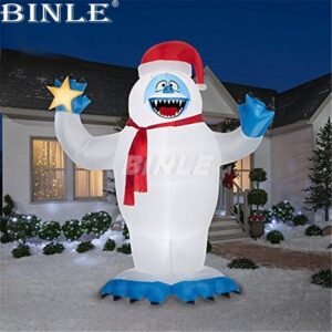 R Popular Items Inflatable Abominable Snowman With Led Lights Outdoor Giant For Advertising - 2