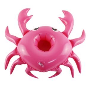 Mini Inflatable Crab Floating Cup Holder Pool Drink Holders Swim Ring Water Toys Party Beverage Boats Baby Ghmy - 2