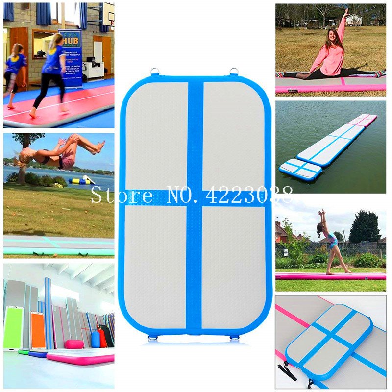 Mini Inflatable Gymnastics Airtrack Yoga Air Trampoline Training Mat For Taekwondo Cheerleading Birthday Parties - 11