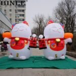 Most Popular Attractive Store Decoration Giant Inflatable Lucky Cat Advertising Mascot For - 2