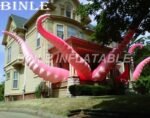 Most Popular Novel Building Decoration Giant Pink Inflatable Octopus Tentacles Leg For Promotional - 3