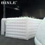 Moveable Square Shaped Inflatable Led Wall For Trade Show Lighting Cube Fence Temporary Office Pod - 3