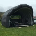 Multi-function Oxford Giant Inflatable Stage Tent Air Roof Cover For Music Festival Party Events