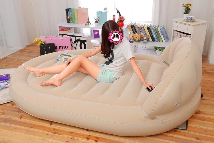 Deluxe 2person Portable Inflatable Sofa Bed Multifunctional Outdoor Furniture Pvc Folding Soft Bedroom Essential - 2 Deluxe 2person Portable Inflatable Sofa Bed Multifunctional Outdoor Furniture Pvc Folding Soft Bedroom Essential - 2