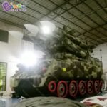 Multipurpose 7x2 8x3 8mh Inflatable Missile Tank For Children Education Giant Model Balloon Toys - 4