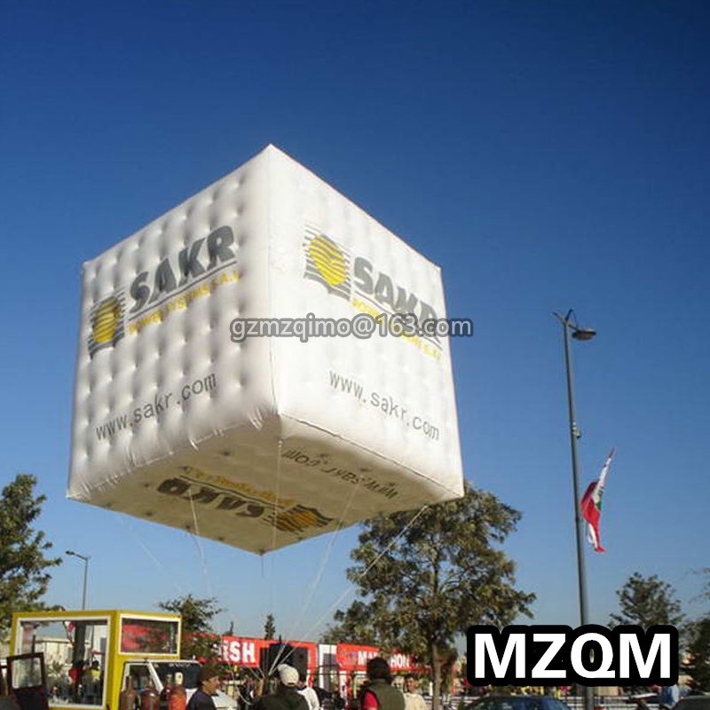 Mzqm 2m Helium Inflatable Pvc Cube Balloon 656ft Advertising Display For Events - 1 Mzqm 2m Helium Inflatable Pvc Cube Balloon 656ft Advertising Display For Events - 1