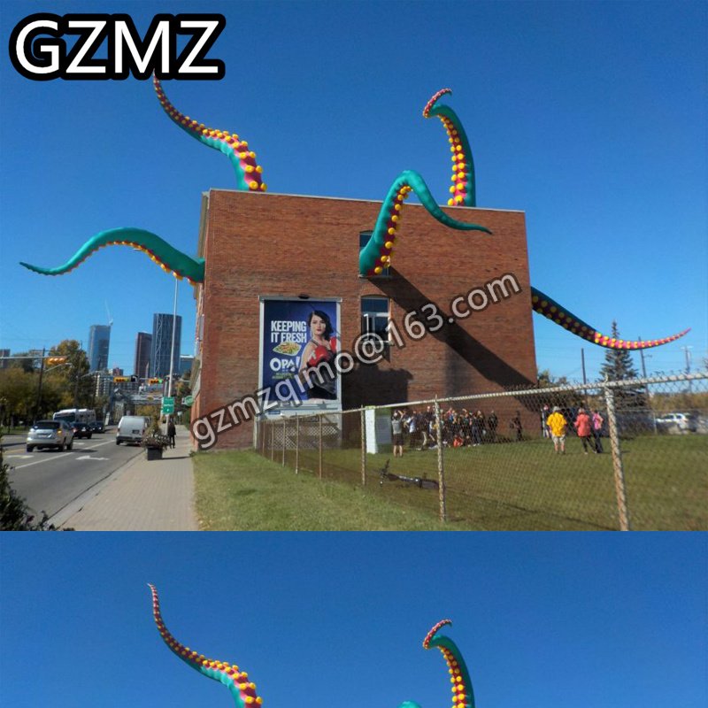 Mzqm Deluxe Green Inflatable Octopus Tentacles For Creative Building And Fun Outdoor Play - 8 Mzqm Deluxe Green Inflatable Octopus Tentacles For Creative Building And Fun Outdoor Play - 8