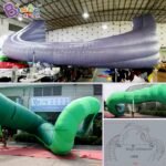 Newly Design 4 2x14m Inflatable Green Tentacle Arches Air Filled Custom Made Octopus Ocean Theme Decoration Entrance Item - 5