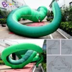 Newly Design 4 2x14m Inflatable Green Tentacle Arches Air Filled Custom Made Octopus Ocean Theme Decoration Entrance Item - 6