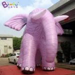 Newly Design 6x5x5mh Inflatable Pink Grain Elephant Custom Made Model Decoration For Advert - 3