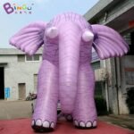 Newly Design 6x5x5mh Inflatable Pink Grain Elephant Custom Made Model Decoration For Advert - 5