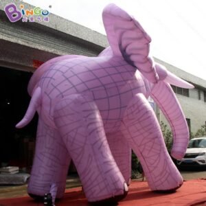 Newly Design 6x5x5mh Inflatable Pink Grain Elephant Custom Made Model Decoration For Advert - 2