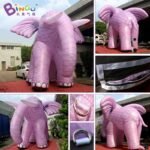 Newly Design 6x5x5mh Inflatable Pink Grain Elephant Custom Made Model Decoration For Advert - 6