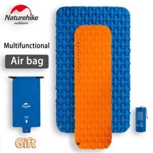 Naturehike Inflatable Camping Mat Bed Single Person Double Air Pad Mattress Sleeping With Waterproof Bag - 2