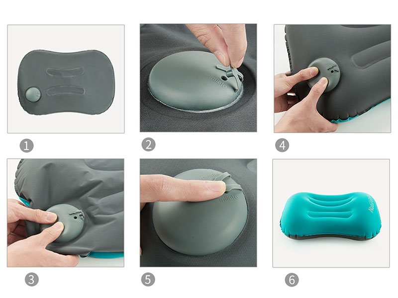 Naturehike Ultralight Compact Portable Camping Pillow Upgraded Handpress Inflatable Air Pillow For Backpacking Travel - 6
