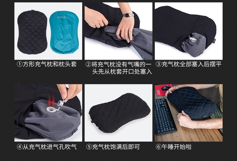 Naturehike Ultralight Compact Portable Camping Pillow Upgraded Handpress Inflatable Air Pillow For Backpacking Travel - 8