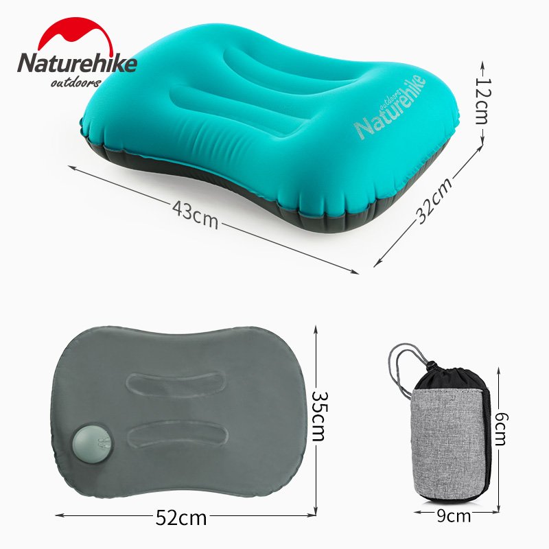 Naturehike Ultralight Compact Portable Camping Pillow Upgraded Handpress Inflatable Air Pillow For Backpacking Travel - 1