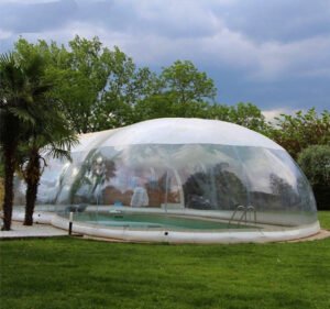 Design Inflatable Pools Cover Transparent Swimming Pool Bubble Tent For