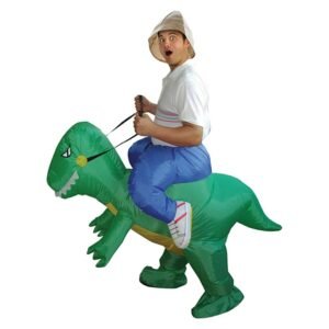 Inflatable Dinosaur Costumes Halloween Christmas Party Cosplay Outfits Blowup Suit Adult Kids Costume Toy - 2