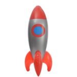 Inflatable Toys Inflate Red Rocket Model Children Birthday Party Decoration Astronaut Space Spaceship 103x28 Cm