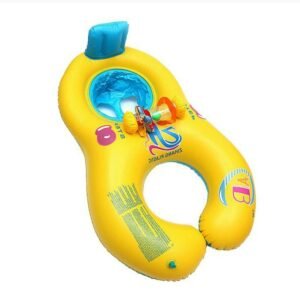 Quality Parent-child Double Interactive Mother And Child Circle Multi-color Thick Inflatable Swimming Ring 4 Colors - 2