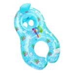 Quality Parent-child Double Interactive Mother And Child Circle Multi-color Thick Inflatable Swimming Ring 4 Colors - 3