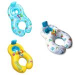 Quality Parent-child Double Interactive Mother And Child Circle Multi-color Thick Inflatable Swimming Ring 4 Colors - 5