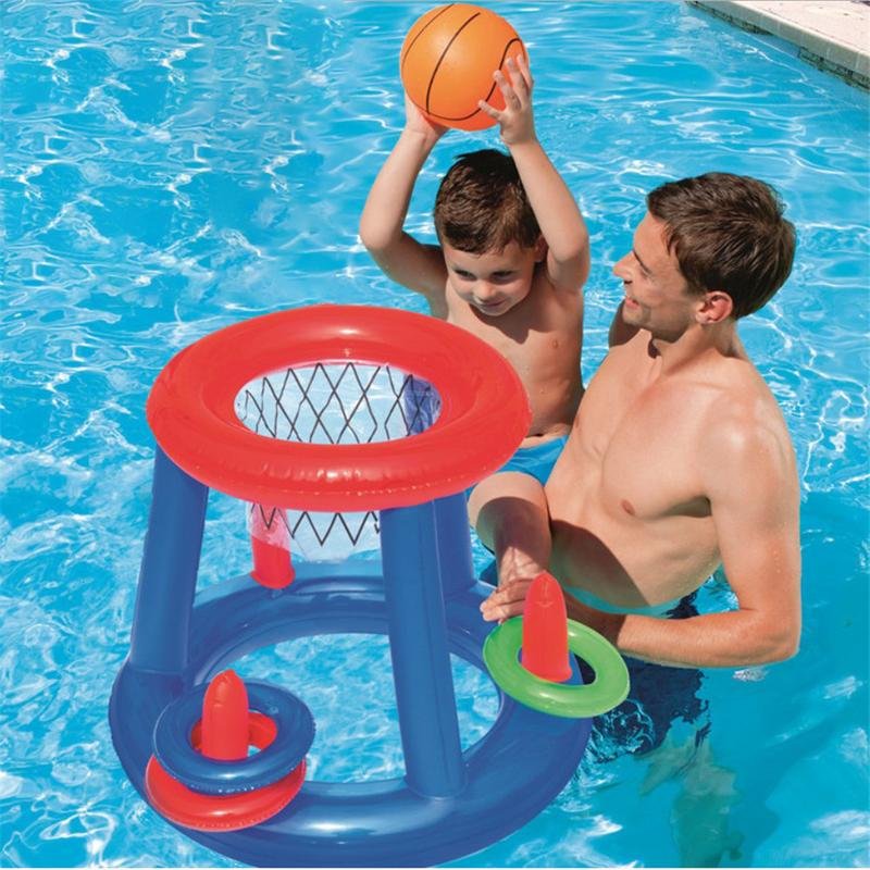 Water Basketball Hoop Pool Float Inflatable Play Game Swimming Toy Sport Floating Toys For Children Kids