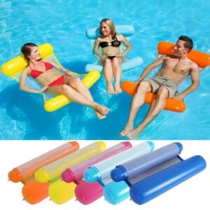Swimming Pool Floating Float Ring Water Hammock Recliner Inflatable Leisure Bed