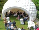 6mw White Golf Marquee Igloo Tent Inflatable Dome With Two Windows For Event Party Promotion - 3