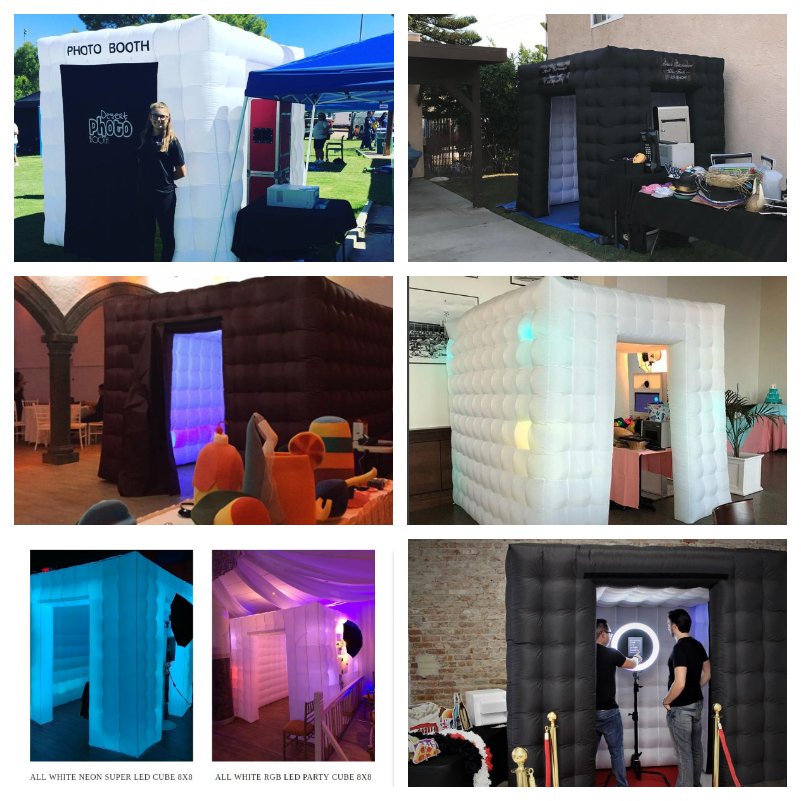 Cabin Inflatable Photo Booth Led Lights Portable No Equipment Needed Perfect For Wedding Parties And Events - 12 Cabin Inflatable Photo Booth Led Lights Portable No Equipment Needed Perfect For Wedding Parties And Events - 12