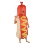 Novelty Hot Dog Fancy Dress Adult Halloween Party Inflatable Costume - 3
