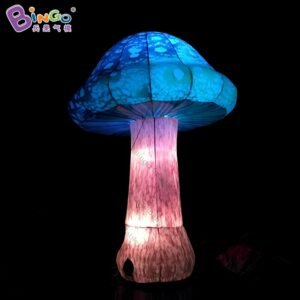 Original 3-4-5mh Inflatable Lighting Led Mushroom Inflated Custom Tailor Adorning Giant Repilca Decoration - 2