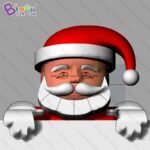Original 5x2 7x3 9mh Inflatable Santa Claus Climbing Model For The Top Roof Aerated Christmas Festival Decoration - 6