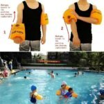 One Pair Thicken Swimming Arm Ring Floating Inflatable Air Sleeves - 3