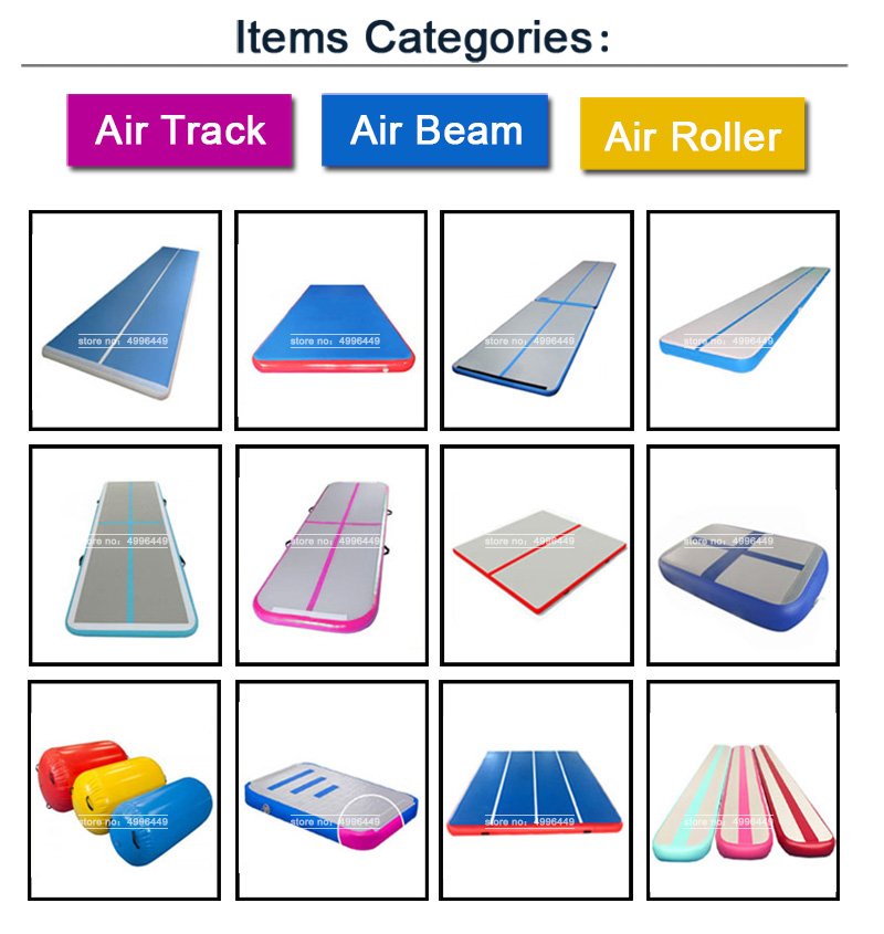 3x1x02m Inflatable Airtrack Tumbling Mat Highdensity Dwf Material Air Gymnastics Track With Pump - 5